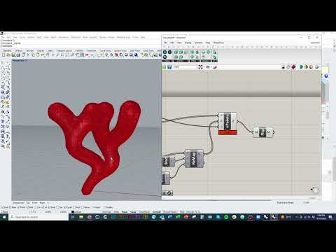 Видео: Создание плавных органических форм с помощью Dendro для Grasshopper и Rhino