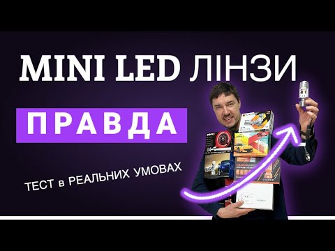 Видео: Mini LED лінзи —  Реальний тест вночі. Ідеальне світло без переробок!
