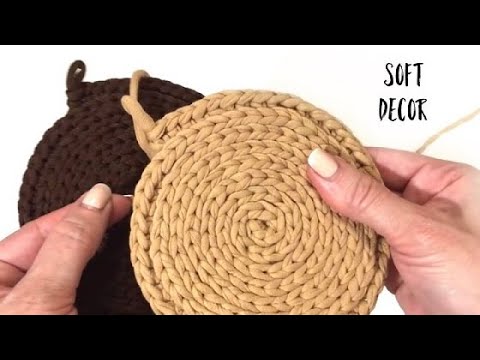 Видео: Узором верблюд можно связать и коврик, и салфетку | Soft Decor - Татьяна Чакур