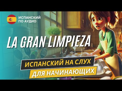 Видео: Рассказ на испанском "Большая уборка" для начинающих