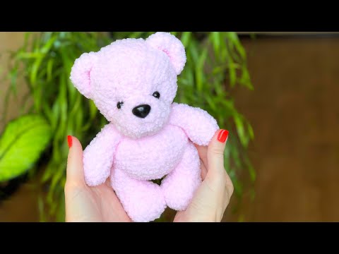 Видео: Мишка крючком из Alize softy plus. Мастер-класс. Часть 1