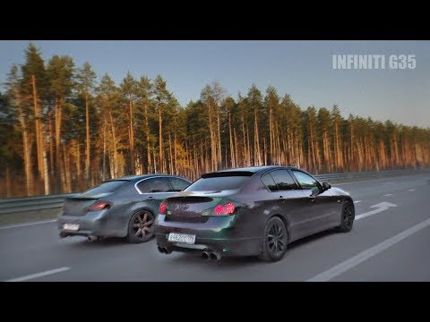 Видео: Инфинити G35 // Сток + Стейдж 350hp