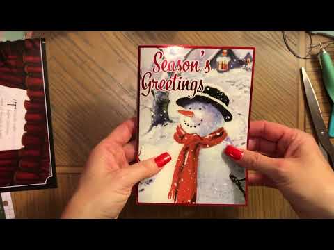 Видео: Учебное пособие по созданию рождественских открыток-журналов