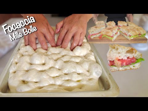 Видео: FOCACCIA MILLE BOLLE хрустящая снаружи и мягкая внутри, НЕ ЗАГРЯЗЫВАЯ РУКИ