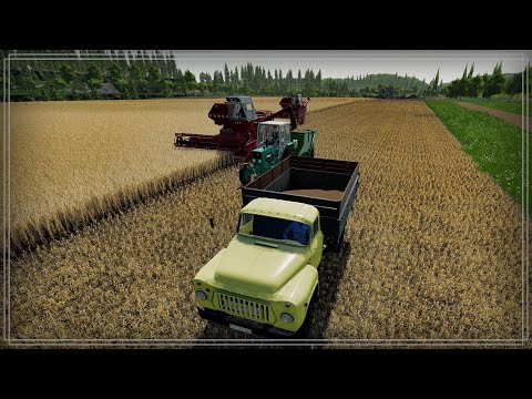 Видео: Farming Simulator 19 (CoursePlay+AutoDrive). Уборка поля несколькими Комбайнами.