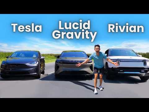 Видео: Я протестировал Lucid Gravity, Tesla Model X и Rivian R1S