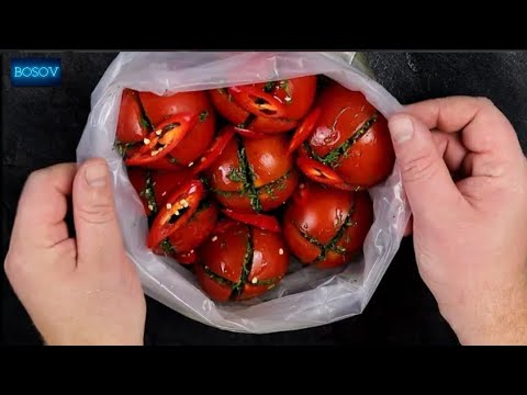 Видео: Боже, вкусно как!  Просто надрежьте помидоры! Теперь часто так буду готовить. Вкусные помидоры!