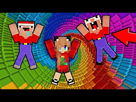 Видео: 2 НУБА И ДЕВУШКА ПРО ПРОХОДЯТ ДРОППЕР В МАЙНКРАФТ