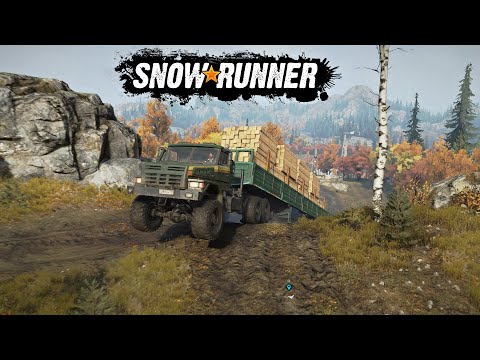 Видео: Непростая большая доставка досок / Voron D-53233 / SnowRunner