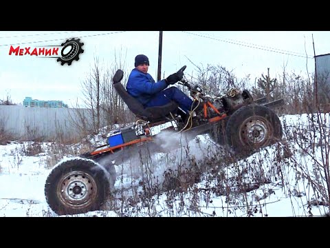 Видео: Крутой полноприводный электро вездеход первый выезд!!