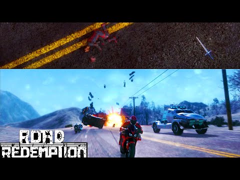 Видео: Бои на мотоциклах/Road Redemption