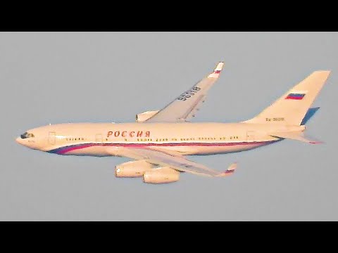 Видео: Ил-96-300 садится - такую посадку нельзя пропустить