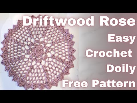 Видео: Как связать крючком салфетку из коряги 🌊 | Простое пошаговое руководство по вязанию крючком от Кр...