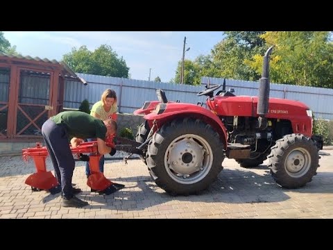 Видео: 😱Шалена оранка міні-трактором👍 ! Новий плуг 2-25 в екстримальній оранці !