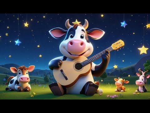 Видео: Корова, которая играла на гитаре | Французская детская песенка | Песенка для детей | Песни для ма...