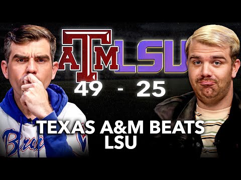 Видео: Техасский университет A&M доминирует над LSU Мгновенная реакция | Стоит ли увольнять Брайана Келли?