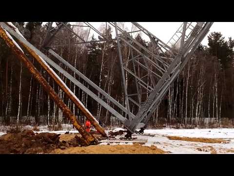 Видео: Установка анкера ЛЭП 330 КВ