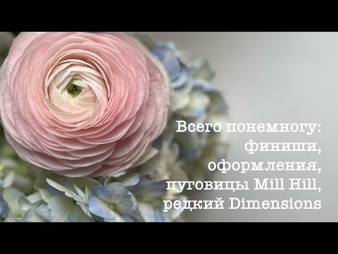 Видео: Всего понемногу: финиши, оформления, пуговицы Mill Hill, редкий Dimensions