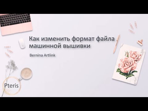 Видео: Как изменить формат машинной вышивки в Bernina Artlink