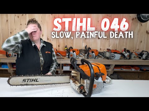 Видео: Эта старая пила: Stihl 046 отправилась в могилу