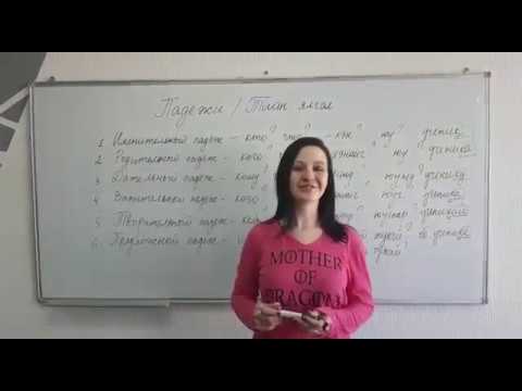 Видео: Орос хэлний хичээл. Тийн ялгал. Урок РКИ: Падежи в русском языке.