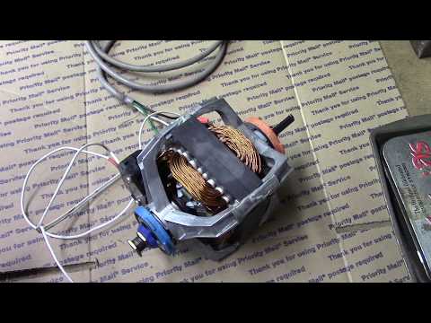 Видео: Стендовые испытания – Двигатель сушилки Maytag – Техническое обслуживание, часть 2