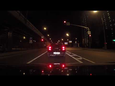 Видео: Night driving in Moscow area | Ночная дорога в Москве и области