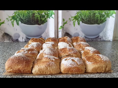 Видео: Булочки с чесноком!Булочки из трех сортов муки!