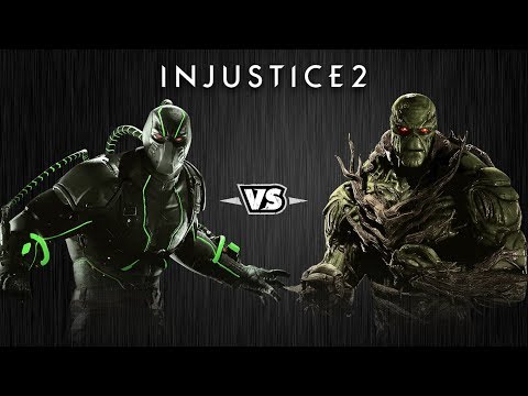 Видео: Injustice 2 - Бэйн против Болотной Твари - Intros & Clashes (rus)