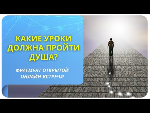 Видео: Какие уроки должна пройти Душа? Фрагмент открытой встречи