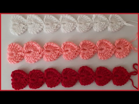 Видео: Ленточное кружево Сердечки. Вязаная цепочка из сердец. Вязание крючком / Crochet Chain of Hearts