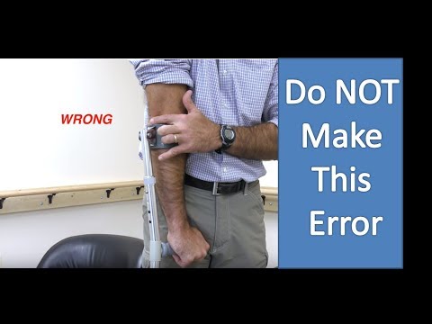 Видео: Как использовать костыли предплечья - кресты, тренировки и лестницы Lofstrand Crutches