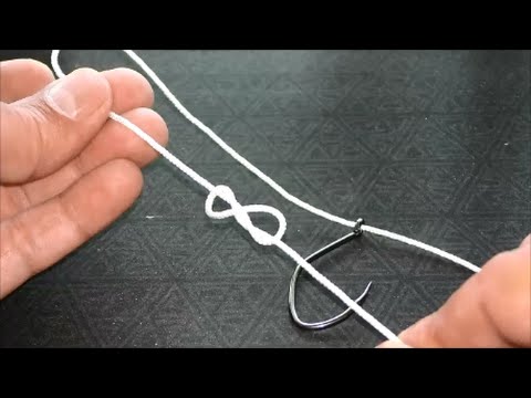 Видео: Как привязать крючок? Узел "Восьмерка"Два способа.How to tie the hook?Node "Eight"Two ways.