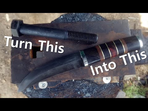 Видео: Сделай нож Puukko из болта