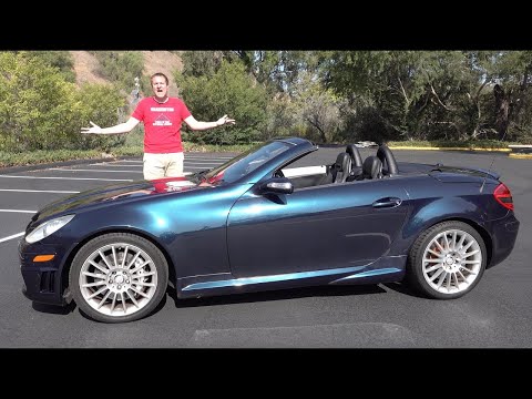 Видео: Mercedes Benz SLK55 AMG - это недооценённая люксовая Miata с V8
