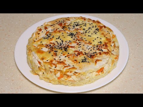 Видео: А вы пробовали курник из лаваша? У меня просят добавку, так вкусно.