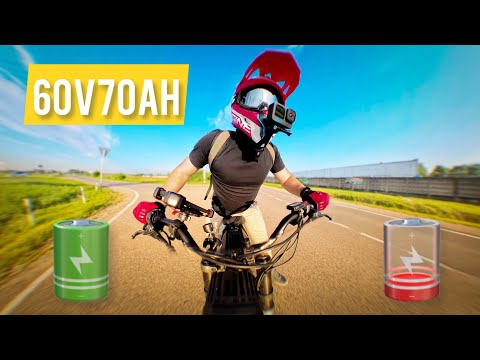Видео: SUR-RON/ Дальность хода на батарее 60v70ah. Как далеко можно уехать ?