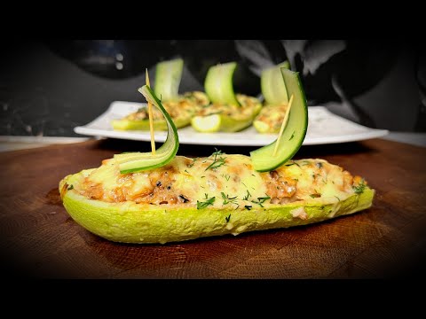 Видео: Чё на УЖИН: Вкусные Кабачки? Легко! Фаршированные кабачки Лодочки с фаршем в духовке.