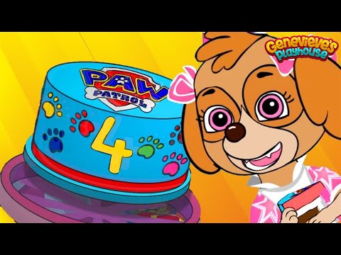 Видео: Paw Patrol Skye в день рождения анимация для детей!