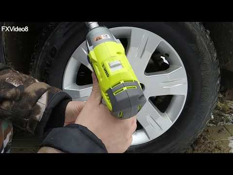 Видео: Обзор гайковерта RYOBI R18IW3 400Нм для Nissan Pathfinder R51