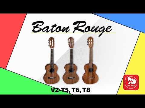 Видео: Необычные укулеле BATON ROUGE : 5, 6 и 8 струн! (серия V2 SUN)