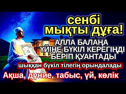 Видео: сенбі КҮНІ ЕҢ ҚҰДІРЕТТІ ДҰҒА! Алла бүкіл тілеуіңді және балаңа керектің бәрін беріп қояды