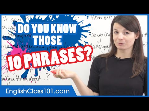 Видео: Учите английский | 10 хороших фраз для начинающих