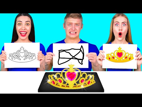 Видео: Кто Лучше Нарисует Предмет, Получит Его | Съедобная Битва от Best Funny Challenges