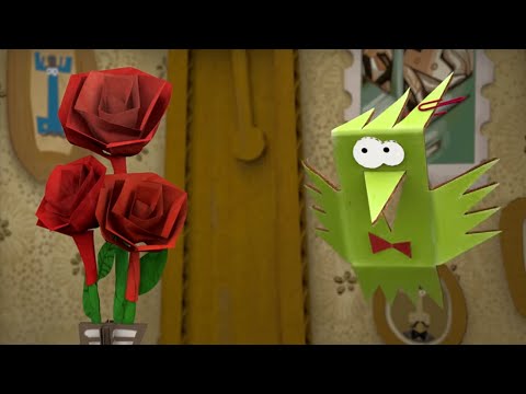 Видео: Бумажки / Розовая клумба / Серия 19 / Мультик про оригами для детей