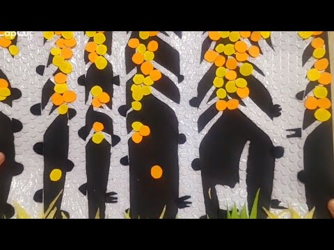 Видео: КҮЗДІК көрініс жасаймыз#Осенью картинку  из фоамирона и гофированной бумаги#