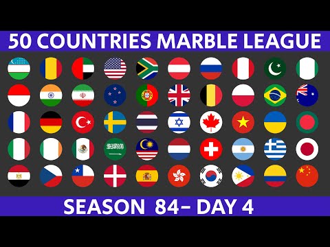 Видео: 50-страновая лига Marble Race, сезон 84, день 4/10, Marble Race в Альгоду