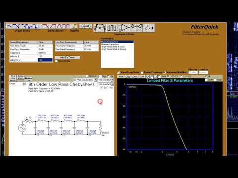 Видео: Строим фильтр в программе Filter Solutions 2015, ФНЧ, ФВЧ, радиолюбители, радиохулиганы, SDR, SSB