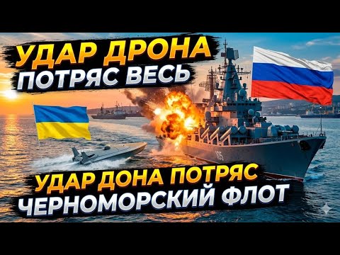 Видео: Украинский ударный дрон уничтожил российский корабль в порту — момент, который скрывают СМИ