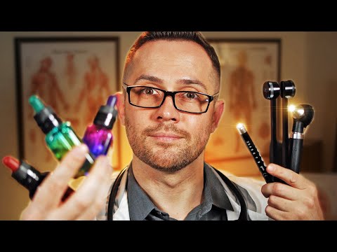 Видео: АСМР ЛОР ОСМОТР: Чистка Ушей, Проверка Обоняния и Слуха (Тихий голос)